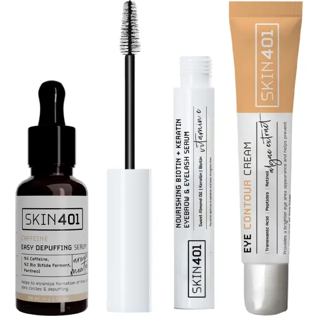 Skin401 Göz Çevresi ve Kaş Kirpik Bakım Seti - 1