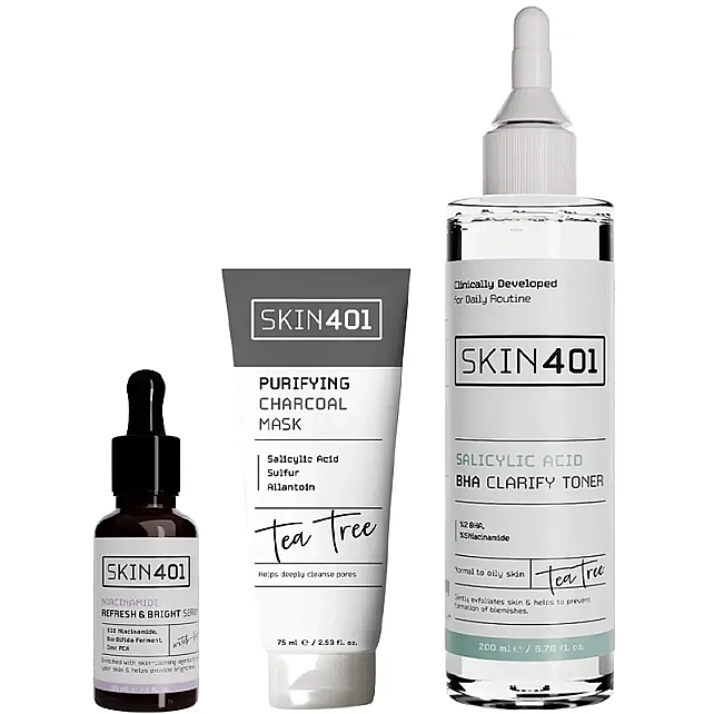 Skin401 Gözenek ve Siyah Nokta Karşıtı Bakım Seti - 1