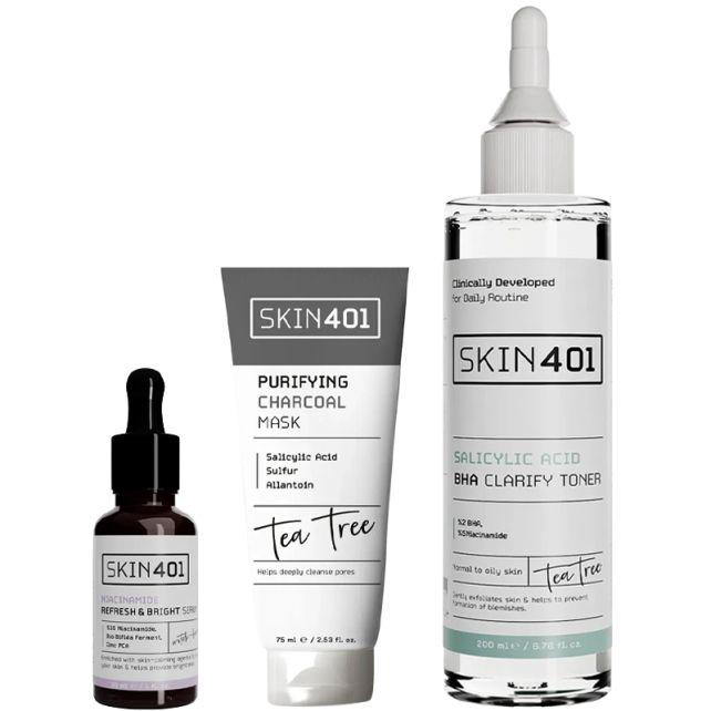 Skin401 Gözenek ve Siyah Nokta Karşıtı Bakım Seti - 1