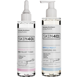 Skin401 Hassas Ciltlere Özel Aydınlatıcı Arındırıcı Yüz Temizleme Seti - Skin401