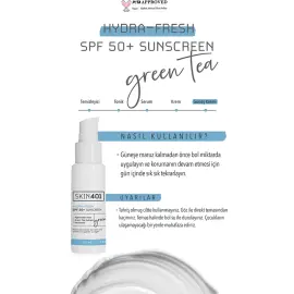 Skin401 Hydra Fresh SPF 50+ Sunscreen - Güneş Koruyucu 50ml - 4
