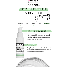 Skin401 Mineral Filter SPF 50+ Sunscreen - Mineral Güneş Koruyucu 50ml - 4