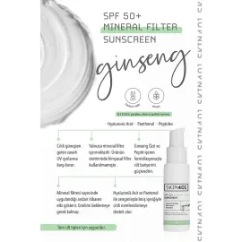 Skin401 Mineral Filter SPF 50+ Sunscreen - Mineral Güneş Koruyucu 50ml - 3