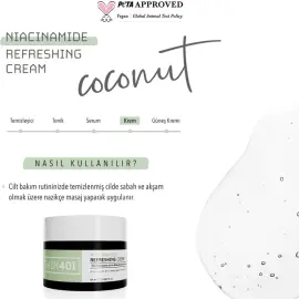 Skin401 Niacinamide Refreshing Cream - Aydınlatıcı Etkili Bakım Kremi 50ml - 4
