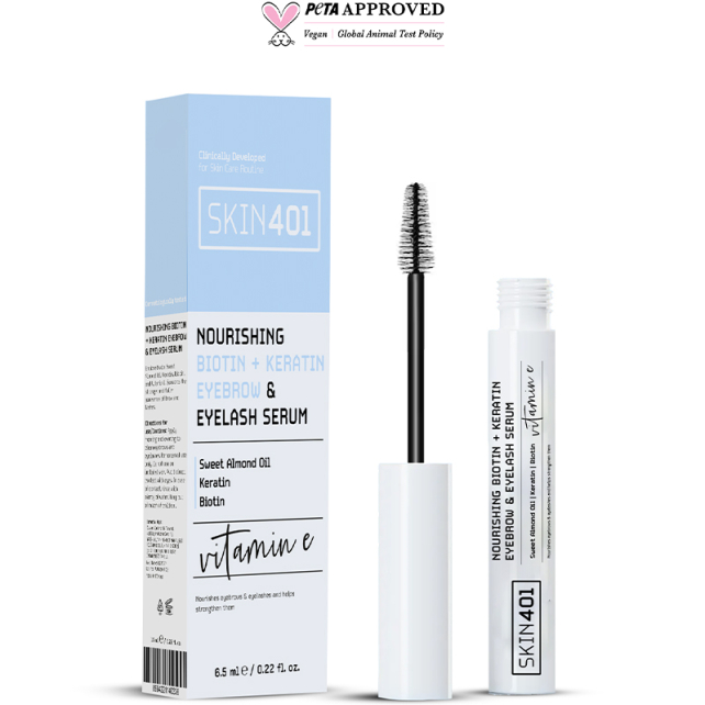 Skin401 Nourishing Biotin Creatine Eyebrow Eyelash - Kaş ve Kirpik Serumu 6.5ml - 2