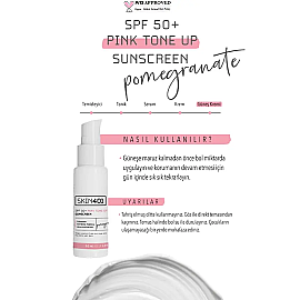 Skin401 Pink Tone Up SPF 50+ Sunscreen - Güneş Koruyucu 50ml - 4