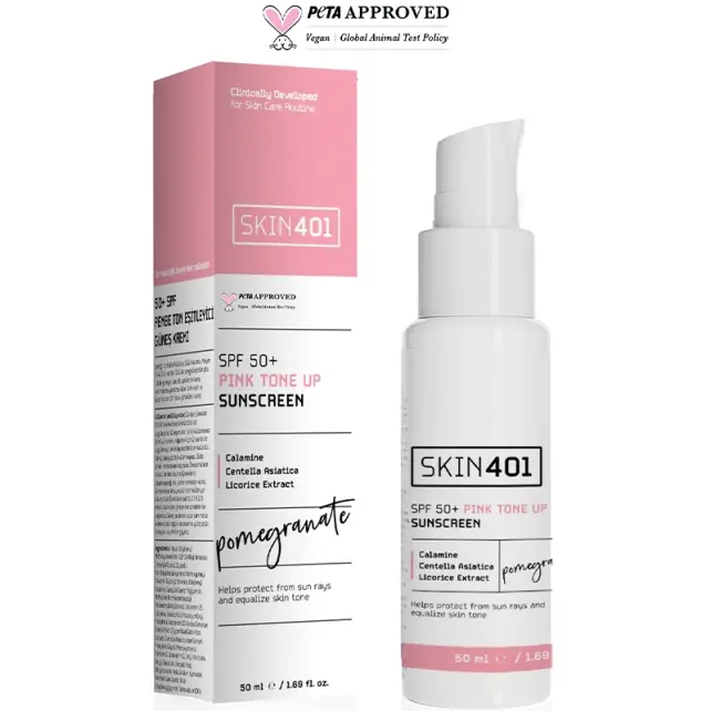 Skin401 Pink Tone Up SPF 50+ Sunscreen - Güneş Koruyucu 50ml - 2