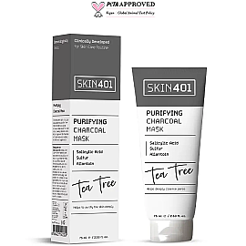 Skin401 Purifying Charcoal Mask - Gözenek ve Siyah Nokta Karşıtı Bakım Maskesi 75ml - 2