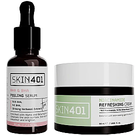 Skin401 Renk Tonu Eşitlemeye Yardımcı ve Nemlendirici Bakım Seti - Skin401