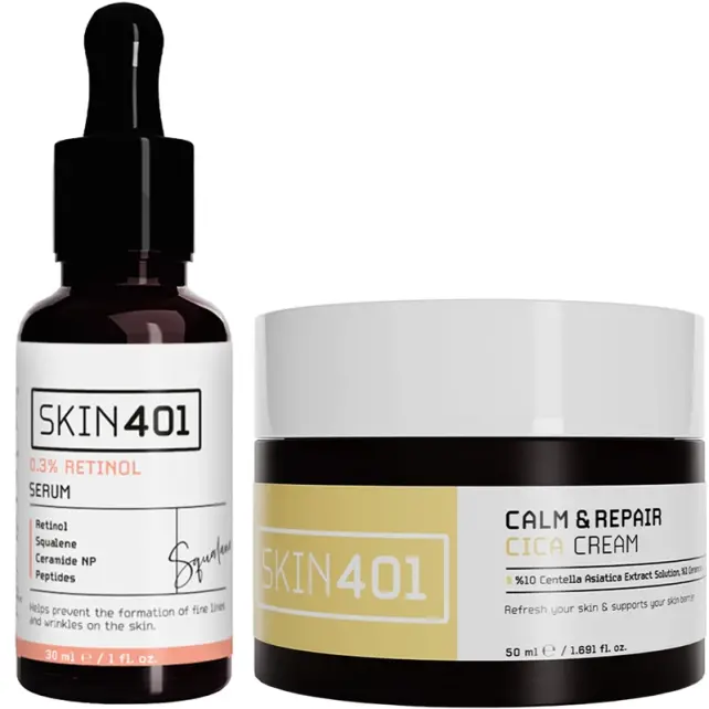 Skin401 Retinol ve Bariyer Onarıcı Bakım Seti - 1