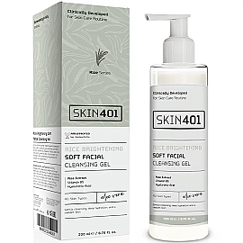 Skin401 Rice Brightening Soft Facial Cleansing Gel - Pirinç Özlü Temizleme Jeli 200ml - 2