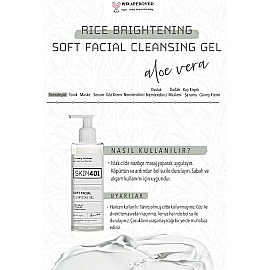 Skin401 Rice Brightening Soft Facial Cleansing Gel - Pirinç Özlü Temizleme Jeli 200ml - 4