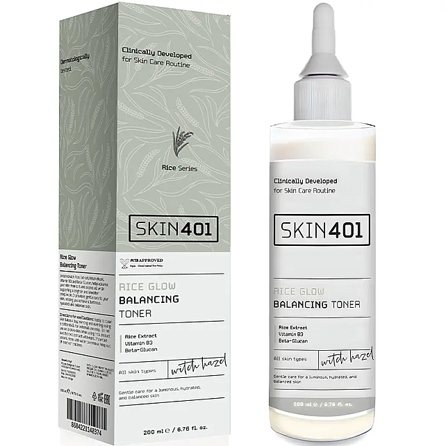 Skin401 Rice Glow Balancing Toner - Pirinç Özlü Tonik 200ml - 2