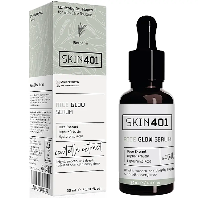 Skin401 Rice Glow - Pirinç Özlü Aydınlatıcı Etkili Serum 30ml - 2