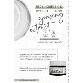 Skin401 Rice Nourish Hydrate Silky Cream - Pirinç Özlü Nemlendirici Krem 50ml - 3