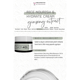 Skin401 Rice Nourish Hydrate Silky Cream - Pirinç Özlü Nemlendirici Krem 50ml - 4