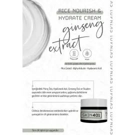 Skin401 Rice Nourish Hydrate Silky Cream - Pirinç Özlü Nemlendirici Krem 50ml - 3