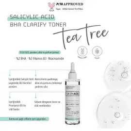 Skin401 Salicylic Acid BHA Clarify Toner - Gözenek ve Siyah Nokta Karşıtı Tonik 200ml - 3
