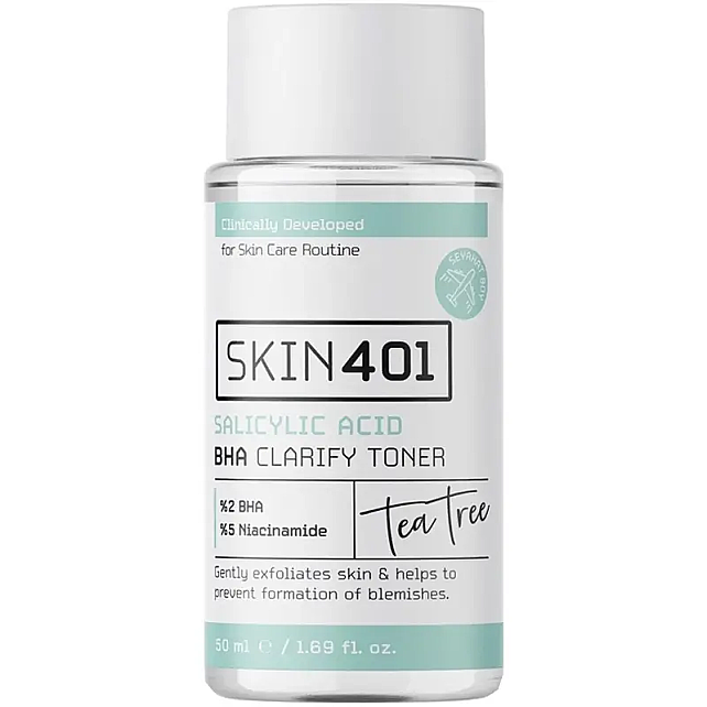 Skin401 Salicylic Acid BHA Clarify Toner - Gözenek ve Siyah Nokta Karşıtı Tonik 50ml - 1