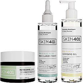 Skin401 Sivilce Oluşumunu Önlemeye ve Gözenek Görünümü Azaltmaya Yardımcı Bakım Seti - Skin401