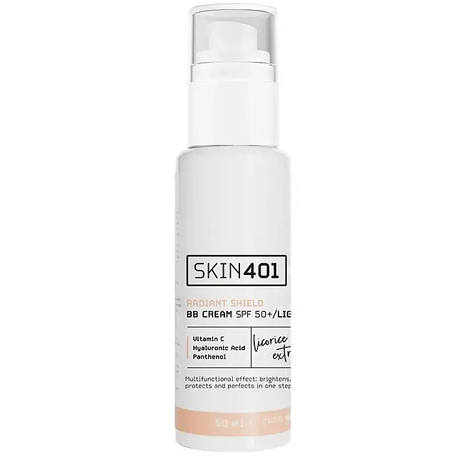 Skin401 Skin Radiant Shield BB Cream SPF 50+ Renkli Nemlendirici Light Tone/Açık Cilt Tonu 50ml - 1