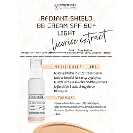 Skin401 Skin Radiant Shield BB Cream SPF 50+ Renkli Nemlendirici Light Tone/Açık Cilt Tonu 50ml - 4
