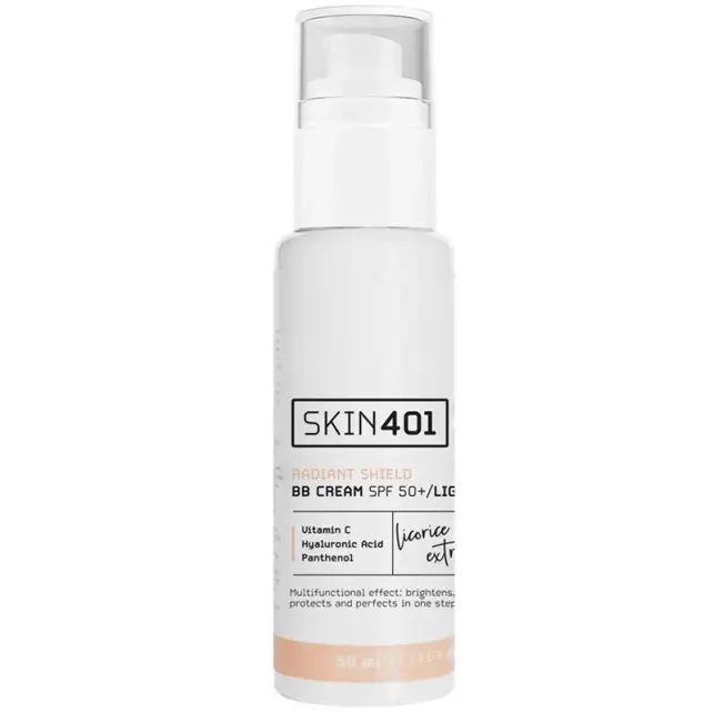 Skin401 Skin Radiant Shield BB Cream SPF 50+ Renkli Nemlendirici Light Tone/Açık Cilt Tonu 50ml - 1