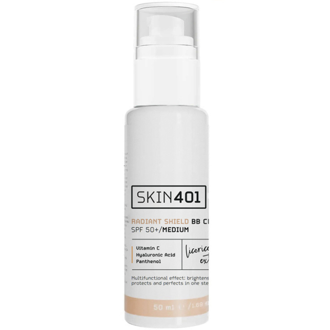 Skin401 Skin Radiant Shield BB Cream SPF 50+ Renkli Nemlendirici Medium Tone / Orta Cilt Tonu 50ml - 1
