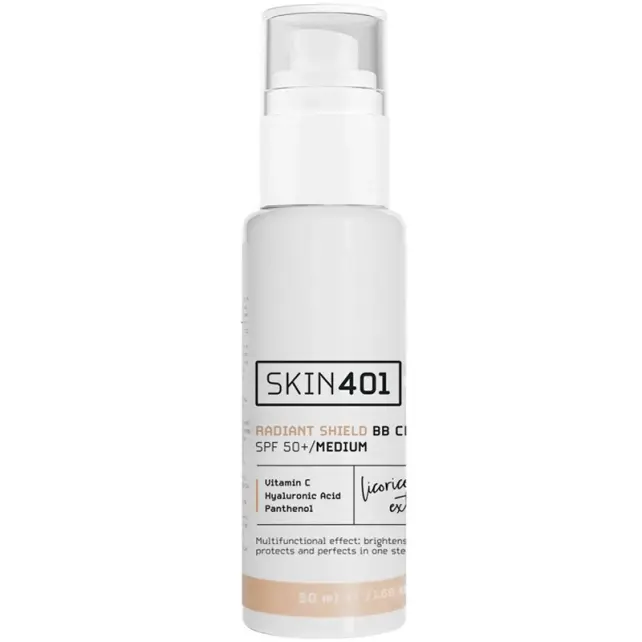 Skin401 Skin Radiant Shield BB Cream SPF 50+ Renkli Nemlendirici Medium Tone/Orta Cilt Tonu 50ml - 1