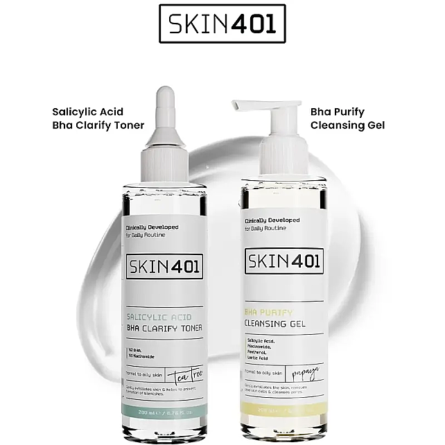 Skin401 Yağlı ve Karma Ciltlere Özel Siyah Nokta ve Leke Karşıtı Yüz Temizleme Seti - 2