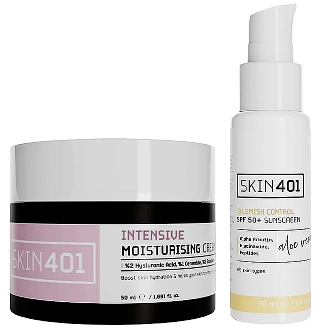 Skin401 Yoğun Nemlendirici ve Güneş Kremi Seti - 1