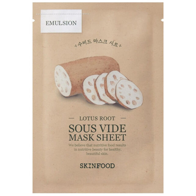 Skinfood Lotus Root SousVide Mask Sheet - Kağıt Maske 20g - 1
