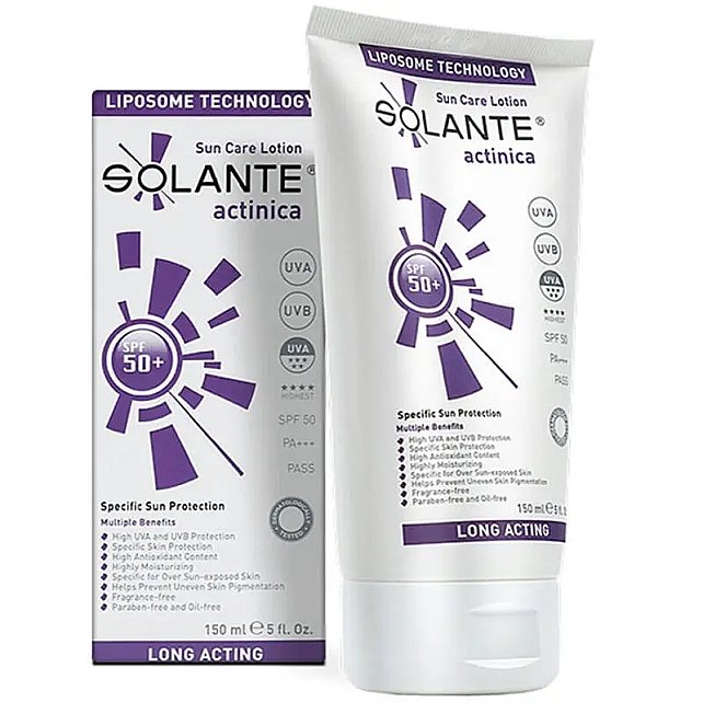 Solante Actinica Lotion SPF 50+ Hassas Cilt Güneş Losyonu 150ml - 1