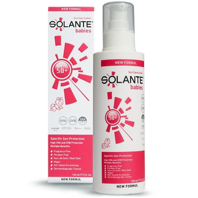 Solante Babies Lotion SPF 50+ Bebek Güneş Koruyucu Losyon 150ml - 1