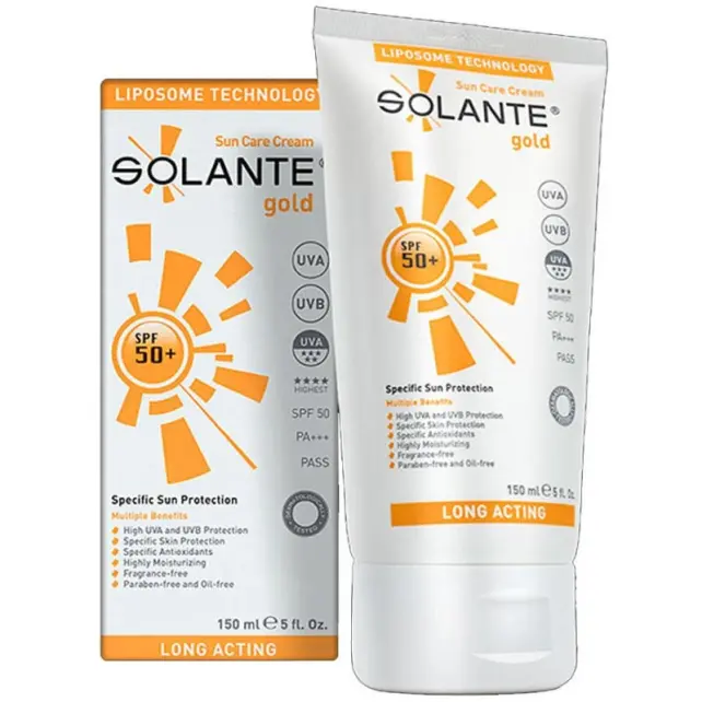Solante Gold Cream SPF 50+ Güneş Koruyucu Krem 150ml - 1