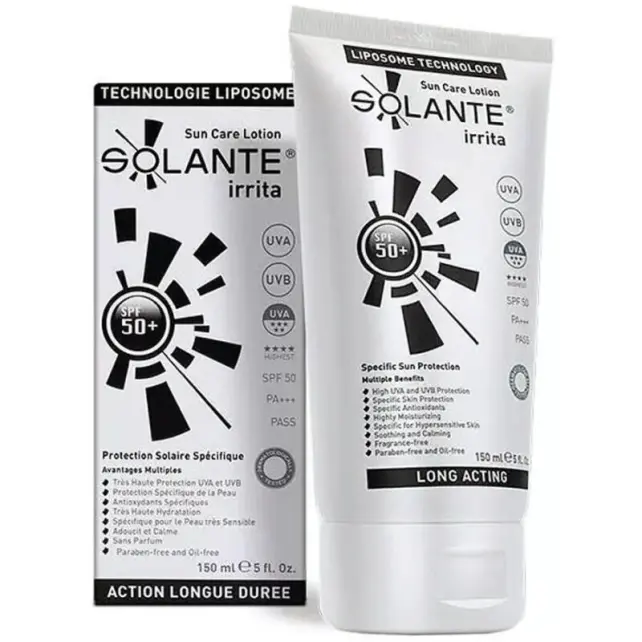 Solante Irrita Lotion SPF 50+ Aşırı Hassas Cilt Güneş Koruyucu Losyon 150ml - 1