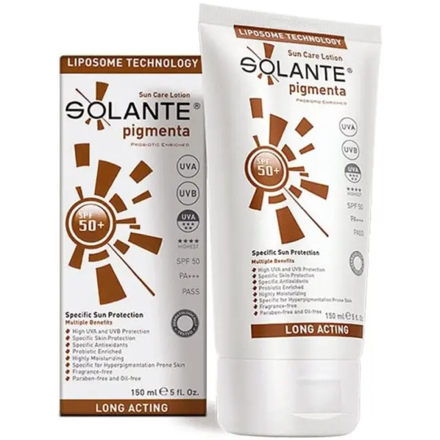 Solante Pigmenta Lotion SPF 50+ Leke Karşıtı Güneş Koruyucu 150ml - 1