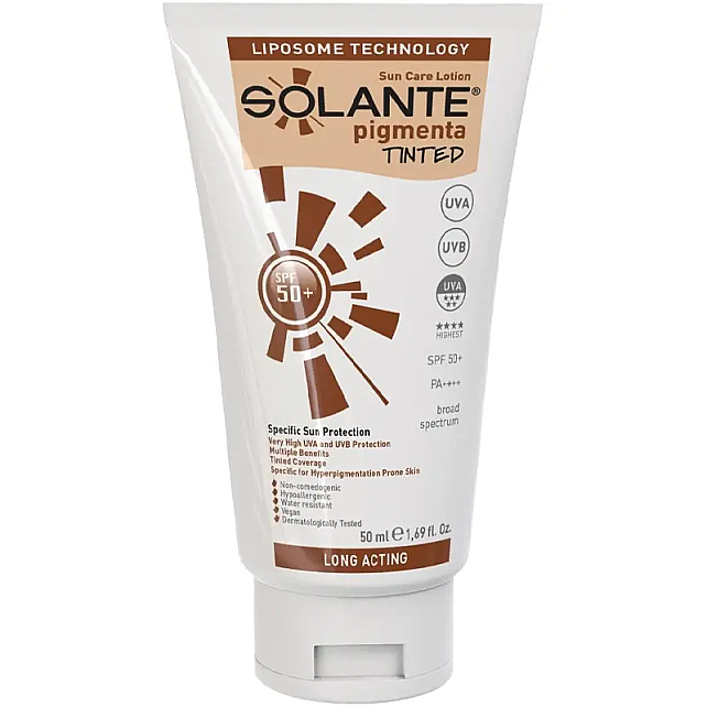 Solante Pigmenta Tinted SPF 50 + Leke Karşıtı Renkli Güneş Koruyucu 50ml - 1