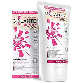 Solante Tele - Rubor Lotion Tinted SPF 50 + Hassas Cilt Renkli Güneş Koruyucu Losyon 150ml - Solante
