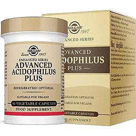 Solgar Advanced Acidophilus Plus Takviye Edici Gıda 60 Kapsül - Solgar