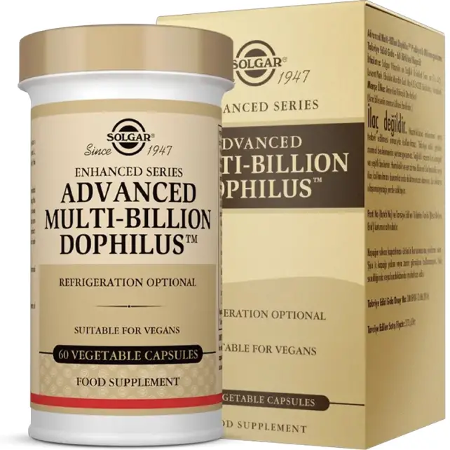 Solgar Advanced Multi-Billion Dophilus Takviye Edici Gıda 60 Kapsül - 1