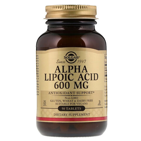 Solgar Alpha Lipoic Acid Takviye Edici Gıda 600mg 50 Tablet Solgar Alpha Lipoic Acid Takviye Edici Gıda 600mg 50 Tablet