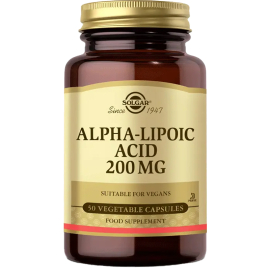 Solgar Alpha Lipoic Acid Takviye Edici Gıda 200mg/50 Kapsül - Solgar