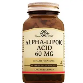 Solgar Alpha Lipoic Acid Takviye Edici Gıda 60mg/60 Kapsül - Solgar