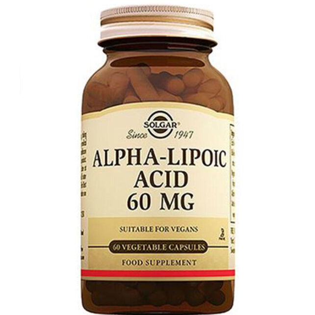 Solgar Alpha Lipoic Acid Takviye Edici Gıda 60mg/30 Kapsül - 1