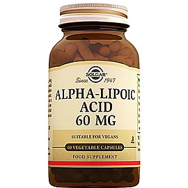 Solgar Alpha Lipoic Acid Takviye Edici Gıda 60mg/30 Kapsül - Solgar