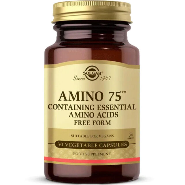 Solgar Amino 75 Amino Asit - Takviye Edici Gıda 30 Kapsül - 1