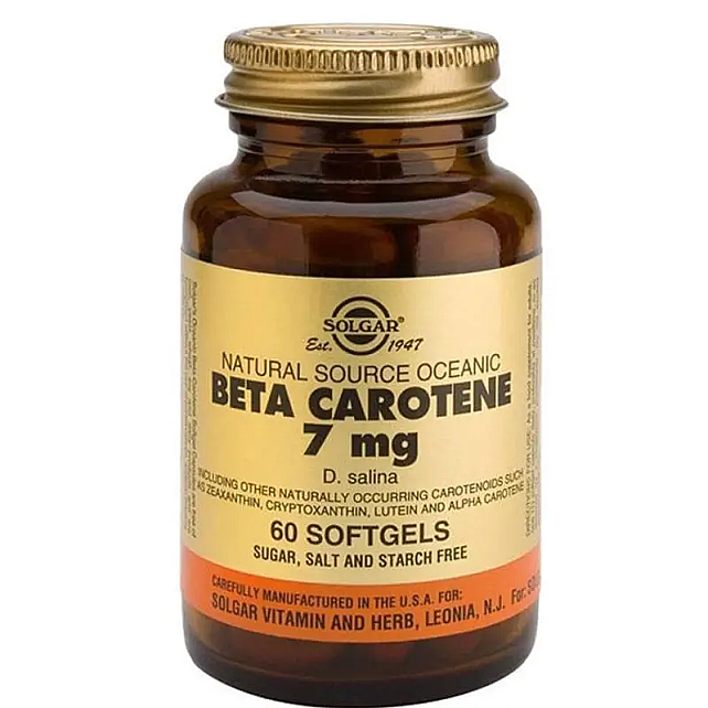 Solgar Beta Carotene Takviye Edici Gıda 7mg/60 Kapsül - 1