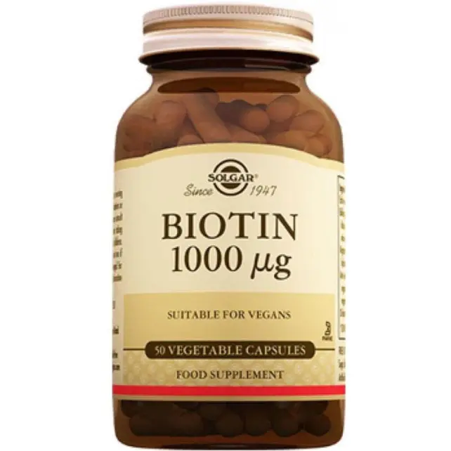 Solgar Biotin Takviye Edici Gıda 1000 Mg/ 50 Kapsül - 1