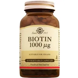 Solgar Biotin Takviye Edici Gıda 1000 Mg/ 50 Kapsül - Solgar